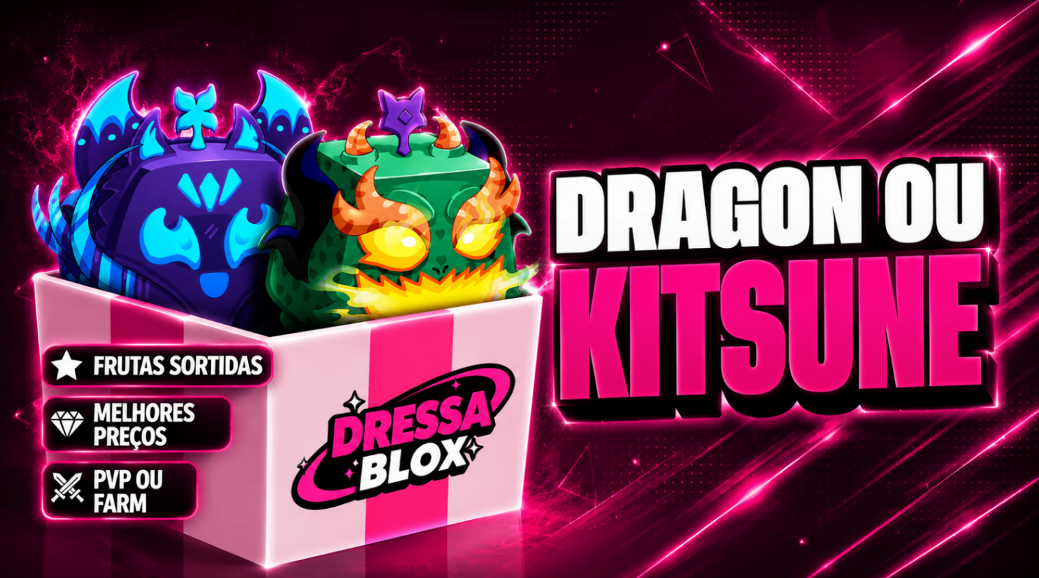 🦊🐲 KITSUNE OU DRAGON NO INVENTÁRIO