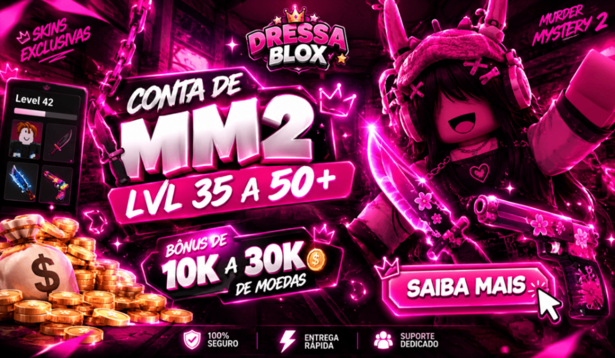 🔪 CONTA DE MM2 LVL 35 A 50+ | BÔNUS DE +10K MOEDAS! 💰🔥