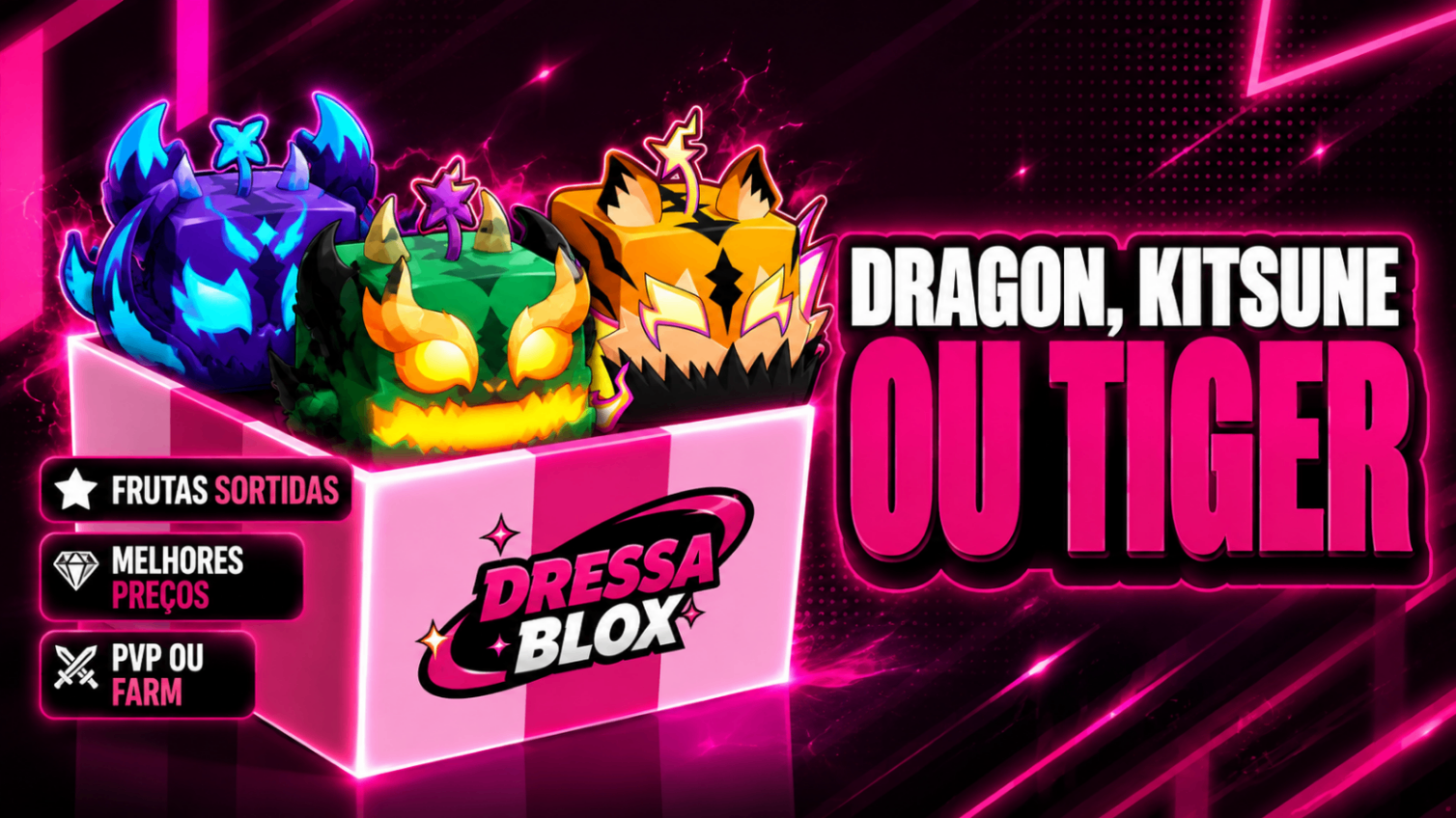 🦊🐲🐯 KITSUNE, DRAGON OU TIGER NO INVENTÁRIO